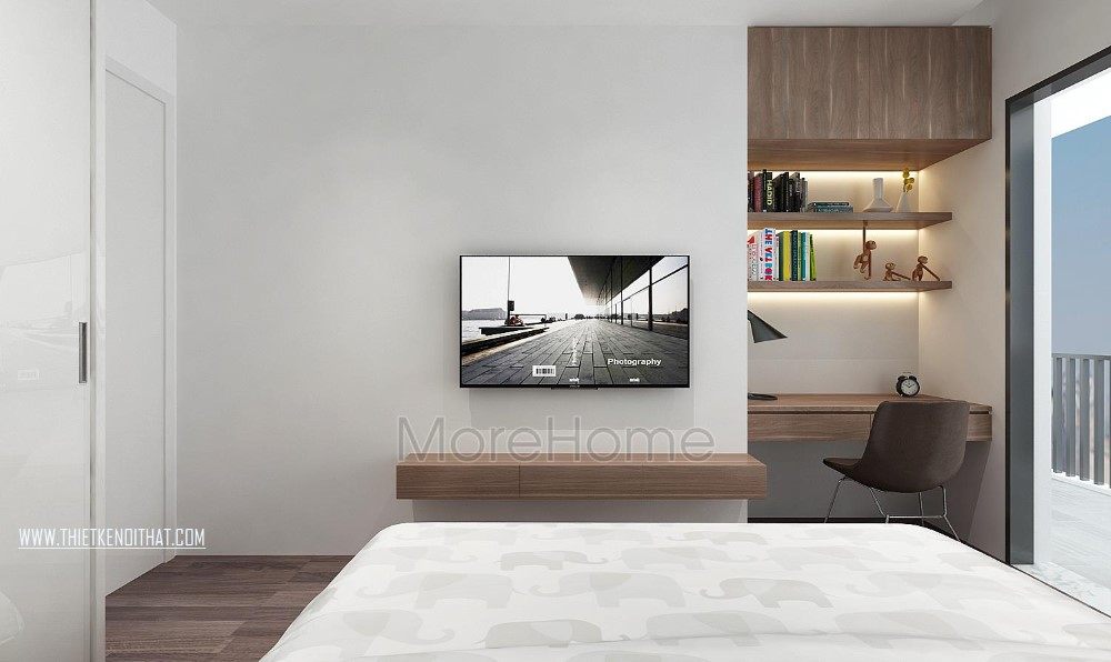 Thiết kế nội thất phòng ngủ căn hộ chung cư Penthouse Imperia Garden